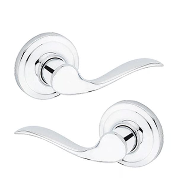 Kwikset: Tustin Passage Lever with Round Rose / Polished Chrom